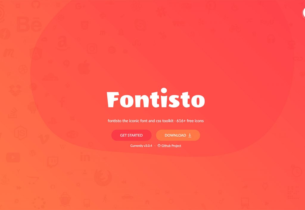 آیکن فونت Fontisto